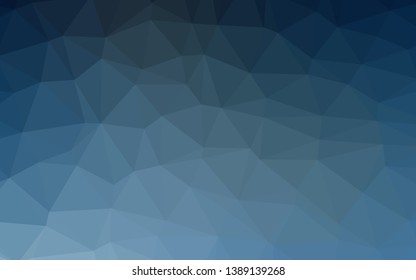 Light BLUE vector abstract mosaic pattern. Colorful abstract illustration with gradient. Brand new style for your business design.