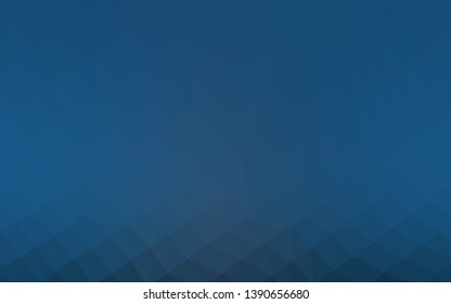Light BLUE vector abstract mosaic background. Shining illustration, which consist of triangles. Triangular pattern for your business design.