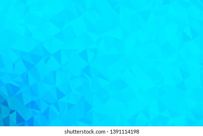 Light BLUE vector abstract mosaic pattern. An elegant bright illustration with gradient. Completely new design for your business.