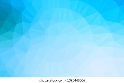 Light BLUE vector abstract mosaic pattern. A completely new color illustration in a vague style. The textured pattern can be used for background.