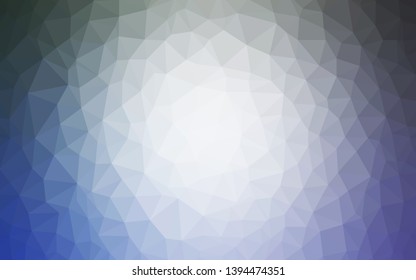 Light BLUE vector abstract mosaic backdrop. Elegant bright polygonal illustration with gradient. Template for cell phone's backgrounds.