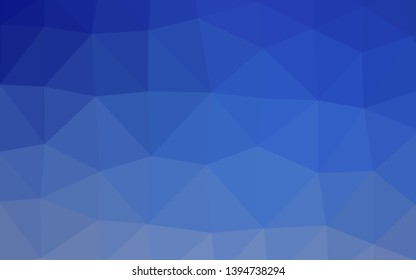 Light BLUE vector abstract mosaic background. Colorful abstract illustration with gradient. Triangular pattern for your business design.