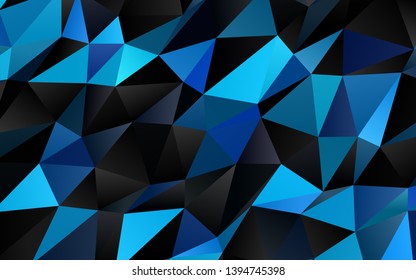 Light BLUE vector abstract mosaic pattern. Shining colored illustration in a Brand new style. Elegant pattern for a brand book.