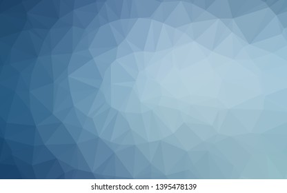 Light BLUE vector abstract mosaic backdrop. Triangular geometric sample with gradient.  Completely new design for your business.