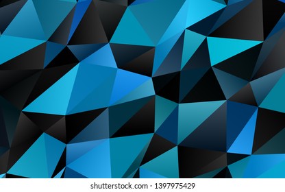 Light BLUE vector abstract mosaic background. Modern geometrical abstract illustration with gradient. Template for your brand book.