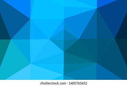 Light BLUE vector abstract mosaic backdrop. A vague abstract illustration with gradient. Template for a cell phone background.