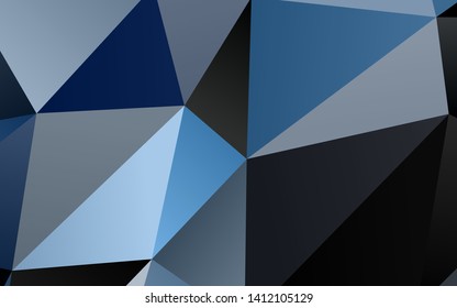 Light BLUE vector abstract mosaic background. A completely new color illustration in a vague style. Polygonal design for your web site.