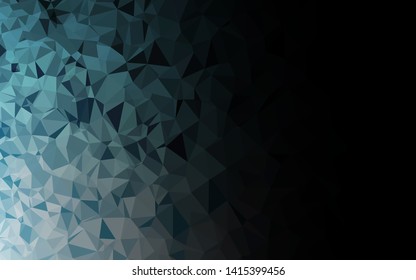 Light BLUE vector abstract mosaic backdrop. A sample with polygonal shapes. Completely new design for your business.