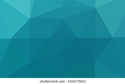 Light BLUE vector abstract mosaic pattern. A sample with polygonal shapes. Template for your brand book.
