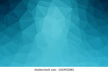 Light BLUE vector abstract mosaic pattern. A sample with polygonal shapes. Completely new design for your business.