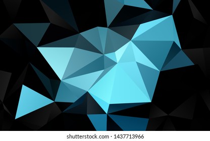 Light BLUE vector abstract mosaic pattern. Modern geometrical abstract illustration with gradient. New texture for your design.