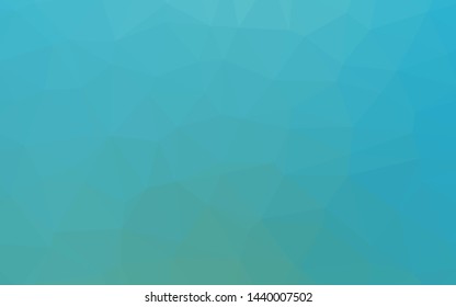 Light BLUE vector abstract mosaic pattern. Modern geometrical abstract illustration with gradient. Completely new design for your business.