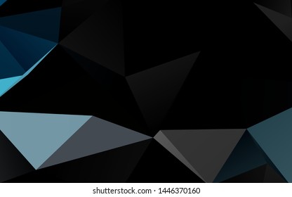 Light BLUE vector abstract mosaic pattern. Colorful illustration in abstract style with gradient. Triangular pattern for your business design.