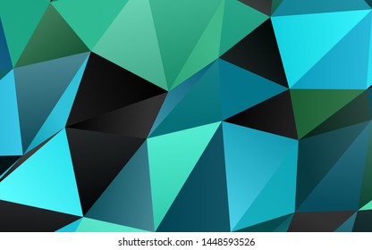Light BLUE vector abstract mosaic background. A vague abstract illustration with gradient. New texture for your design.