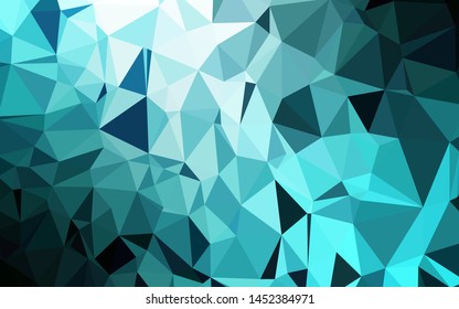 Light BLUE vector abstract mosaic background. Modern geometrical abstract illustration with gradient. Brand new design for your business.