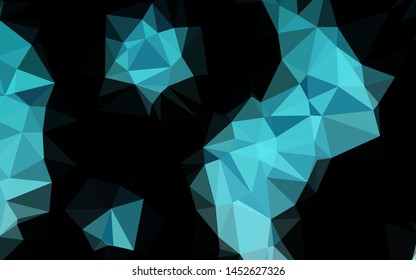 Light BLUE vector abstract mosaic backdrop. Brand new colorful illustration in with gradient. Polygonal design for your web site.