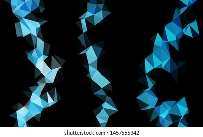 Light BLUE vector abstract mosaic backdrop. Brand new colorful illustration in with gradient. Completely new template for your business design.