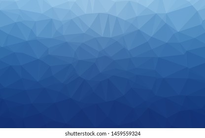 Light BLUE vector abstract mosaic backdrop. A sample with polygonal shapes. Template for a cell phone background.
