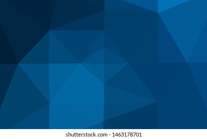 Light BLUE vector abstract mosaic pattern. Shining illustration, which consist of triangles. Completely new design for your business.