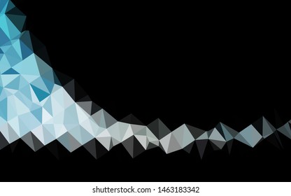 Light BLUE vector abstract mosaic backdrop. An elegant bright illustration with gradient. Template for your brand book.