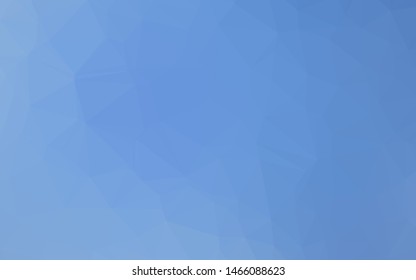 Light BLUE vector abstract mosaic backdrop. Triangular geometric sample with gradient.  Brand new style for your business design.