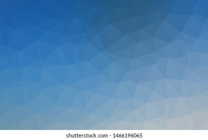 Light BLUE vector abstract mosaic pattern. Glitter abstract illustration with an elegant design. Elegant pattern for a brand book.