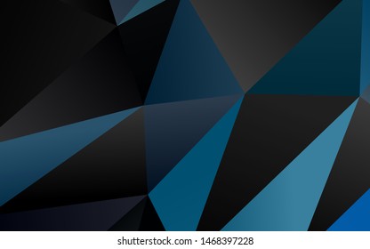 Light BLUE vector abstract mosaic backdrop. Shining colored illustration in a Brand new style. Textured pattern for background.