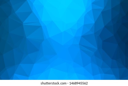 Light BLUE vector abstract mosaic backdrop. Colorful illustration in abstract style with gradient. Template for a cell phone background.
