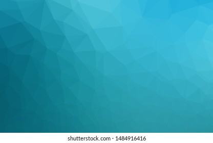 Light BLUE vector abstract mosaic background. Creative illustration in halftone style with gradient. Template for a cell phone background.