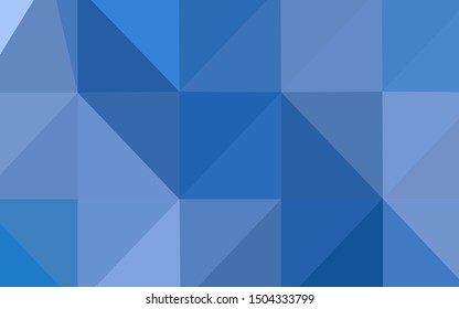 Light BLUE vector abstract mosaic background. Glitter abstract illustration with an elegant design. A completely new template for your business design.