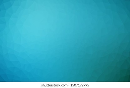 Light BLUE vector abstract mosaic pattern. Glitter abstract illustration with an elegant design. Polygonal design for your web site.