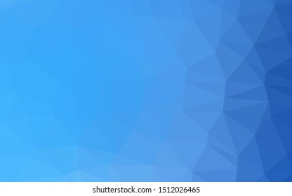 Light BLUE vector abstract mosaic backdrop. A completely new color illustration in a vague style. Template for a cell phone background.