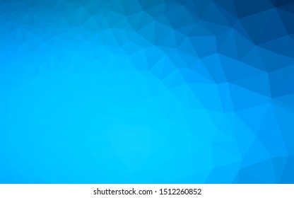 Light BLUE vector abstract mosaic background. Triangular geometric sample with gradient.  Template for a cell phone background.