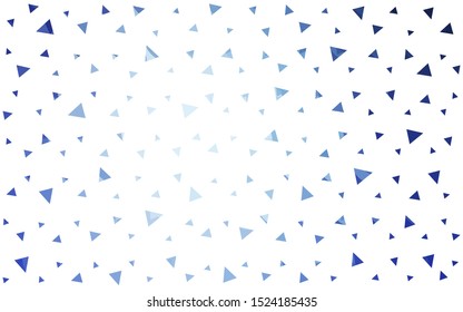 Light BLUE vector  abstract mosaic backdrop. Creative illustration in halftone style with triangles. Brand new style for your business design.