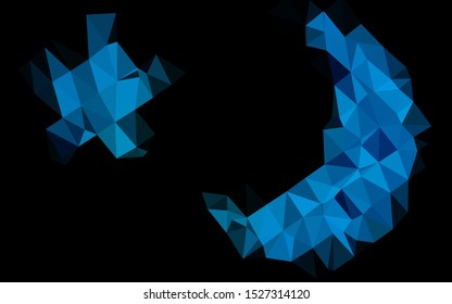 Light BLUE vector abstract mosaic backdrop. An elegant bright illustration with gradient. Elegant pattern for a brand book.