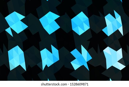 Light BLUE vector abstract mosaic backdrop. An elegant bright illustration with gradient. Polygonal design for your web site.