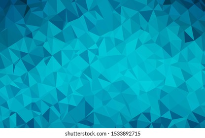 Light BLUE vector abstract mosaic pattern. Colorful illustration in abstract style with gradient. Template for a cell phone background.
