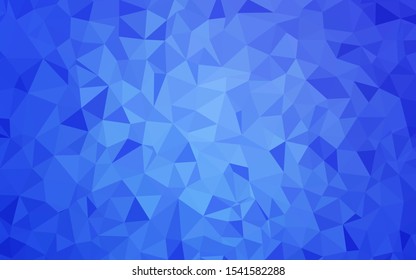 Light BLUE vector abstract mosaic backdrop. A sample with polygonal shapes. A completely new design for your leaflet.