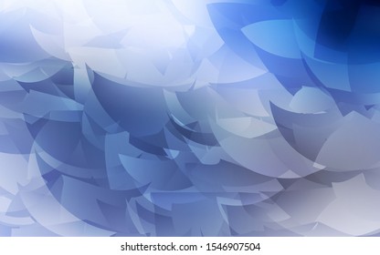 Light BLUE vector abstract mosaic pattern. Shining polygonal illustration, which consist of triangles. Triangular pattern for your design.