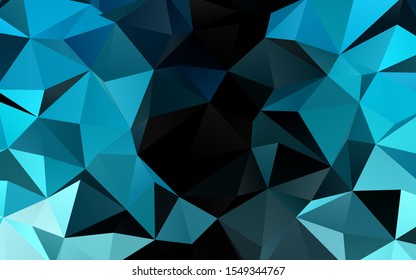 Light BLUE vector abstract mosaic background. Creative illustration in halftone style with gradient. Brand new style for your business design.
