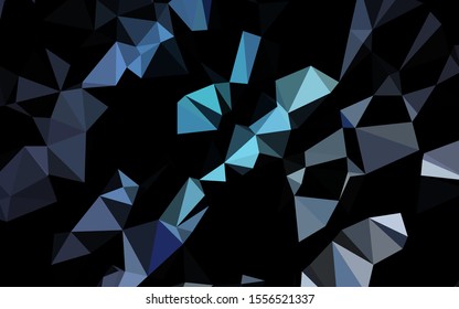 Light BLUE vector abstract mosaic backdrop. Creative illustration in halftone style with gradient. New texture for your design.