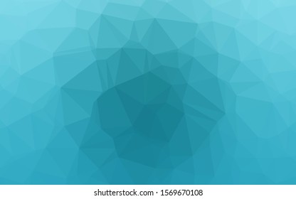 Light BLUE vector abstract mosaic backdrop. Shining illustration, which consist of triangles. Brand new style for your business design.
