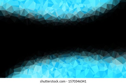 Light BLUE vector abstract mosaic pattern. An elegant bright illustration with gradient. Template for your brand book.