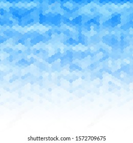 Light BLUE vector abstract mosaic backdrop. Shining illustration, which consist of triangles. Brand new style for your business design.
