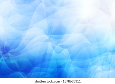 Light BLUE vector abstract mosaic pattern. Geometric illustration in Origami style with gradient.  Pattern for a brand book's backdrop.