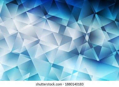 Fondo de mosaico abstracto de vector claro AZUE. Ilustración colorida en estilo abstracto con triángulos. Nueva plantilla para tu libro de marcas.