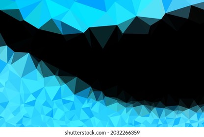 Light BLUE vector abstract mosaic pattern. A vague abstract illustration with gradient. Textured pattern for background.