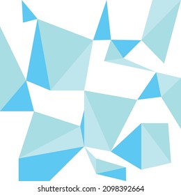 Light blue vector abstract mosaic backdrop. Geometric illustration in Origami style with gradient. Brand new style for your business design.