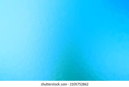 Light BLUE vector abstract mosaic backdrop. An elegant bright illustration with gradient. Template for your brand book.