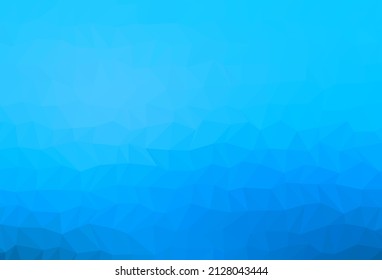 Light BLUE vector abstract mosaic backdrop. Shining illustration, which consist of triangles. Triangular pattern for your business design.